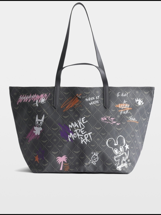 Zadig & Voltaire Handbags - Zadig & Voltaire Z Shopper XL Monogram Tag Bag
